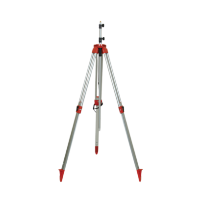 Sturdy and heavy duty aluminum radio antenna tripod with telescoping mast extended to 5.5 ft (1.7 m). Total elevation of 13 ft (4 m) when mast and tripod combined.